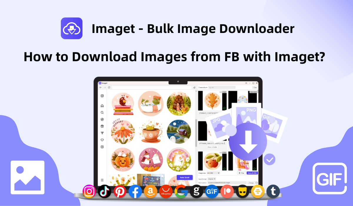 How to Download Images from Facebook with Imaget?